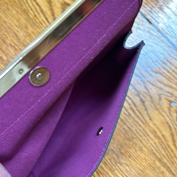 Nicole Lee Dusty Pink wallet. Snap front flap, still has protective vinyl. - Picture 5 of 13